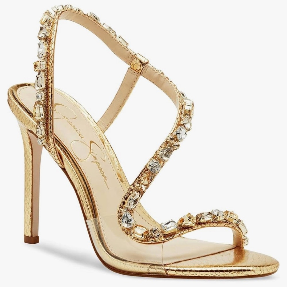 Jessica Simpson Women's Jaycin Embellished Heeled Sandal size9